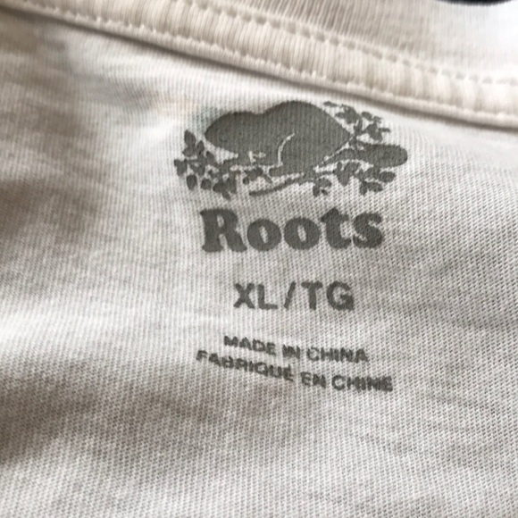 Roots all over surf print T-shirt unisex XL white - Picture 8 of 9